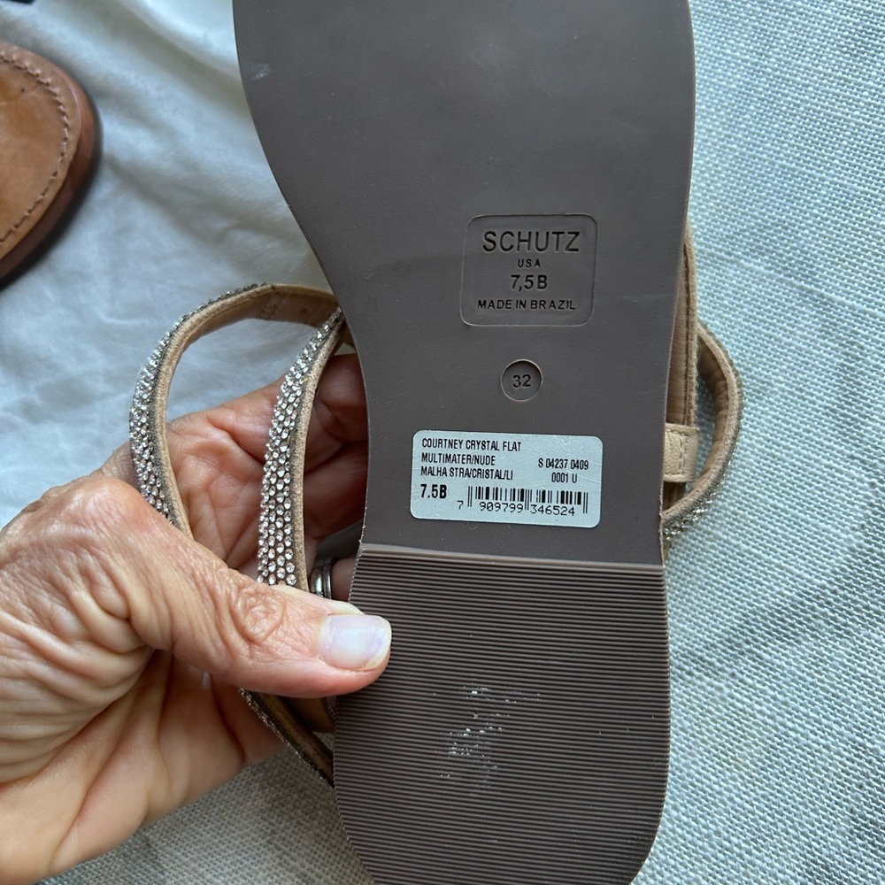 Schutz Courtney Crystal flat sandal - Picture 8 of 9